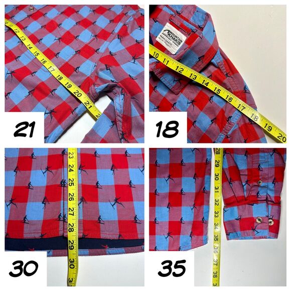 Mountain Khakis Freestyle LS Shirt Ski Tricks AOP Button Up Sz Medium - Picture 9 of 12